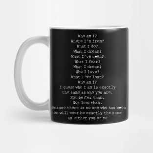 Who I am? Mug